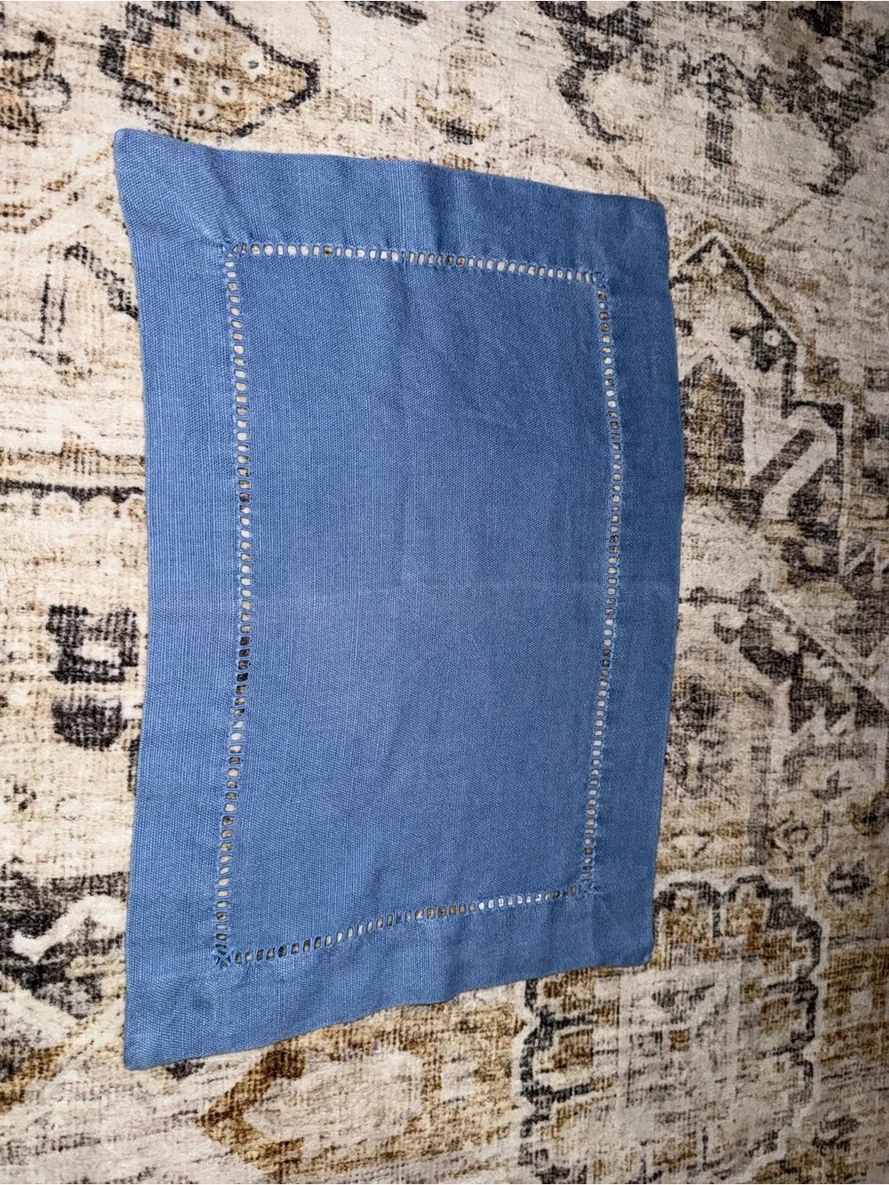 Williams Sonoma Linen Eyelet Placemats